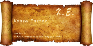 Kasza Eszter névjegykártya